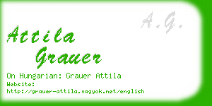 attila grauer business card
